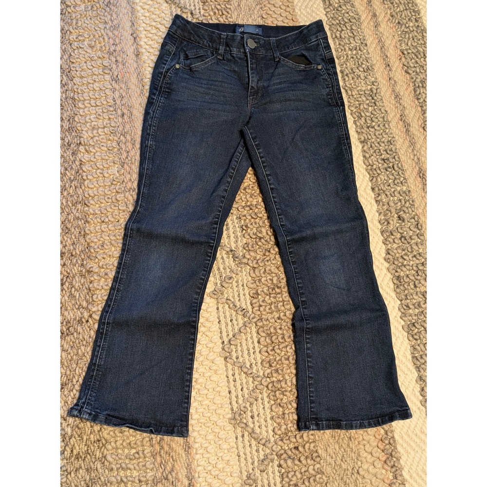 Democracy Ab solution Bootcut Jeans Dark Wash Indigo size 8 petite - Picture 3 of 11